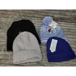 Lot of 4 Kids Winter Hats Cat & Jack, Frozen and Art Class